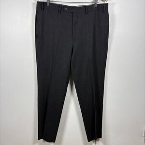 Lauren Ralph Lauren Mens 100% Wool Dress Pants Charcoal Gray 36W x 32L
